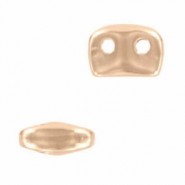 Cymbal ™ DQ metaal bead substitute Vitali voor SuperDuo kralen - Rosé goud